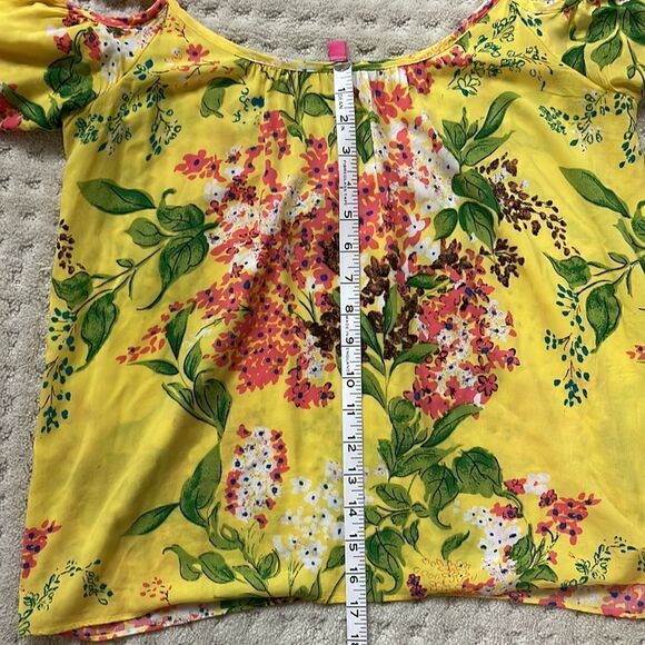 Plenty by Tracy Reese Off the Shoulder Blouse, Floral in Women’s XS - Picture 4 of 6